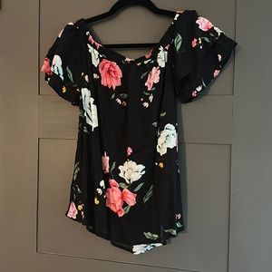 Floral off-shoulder top